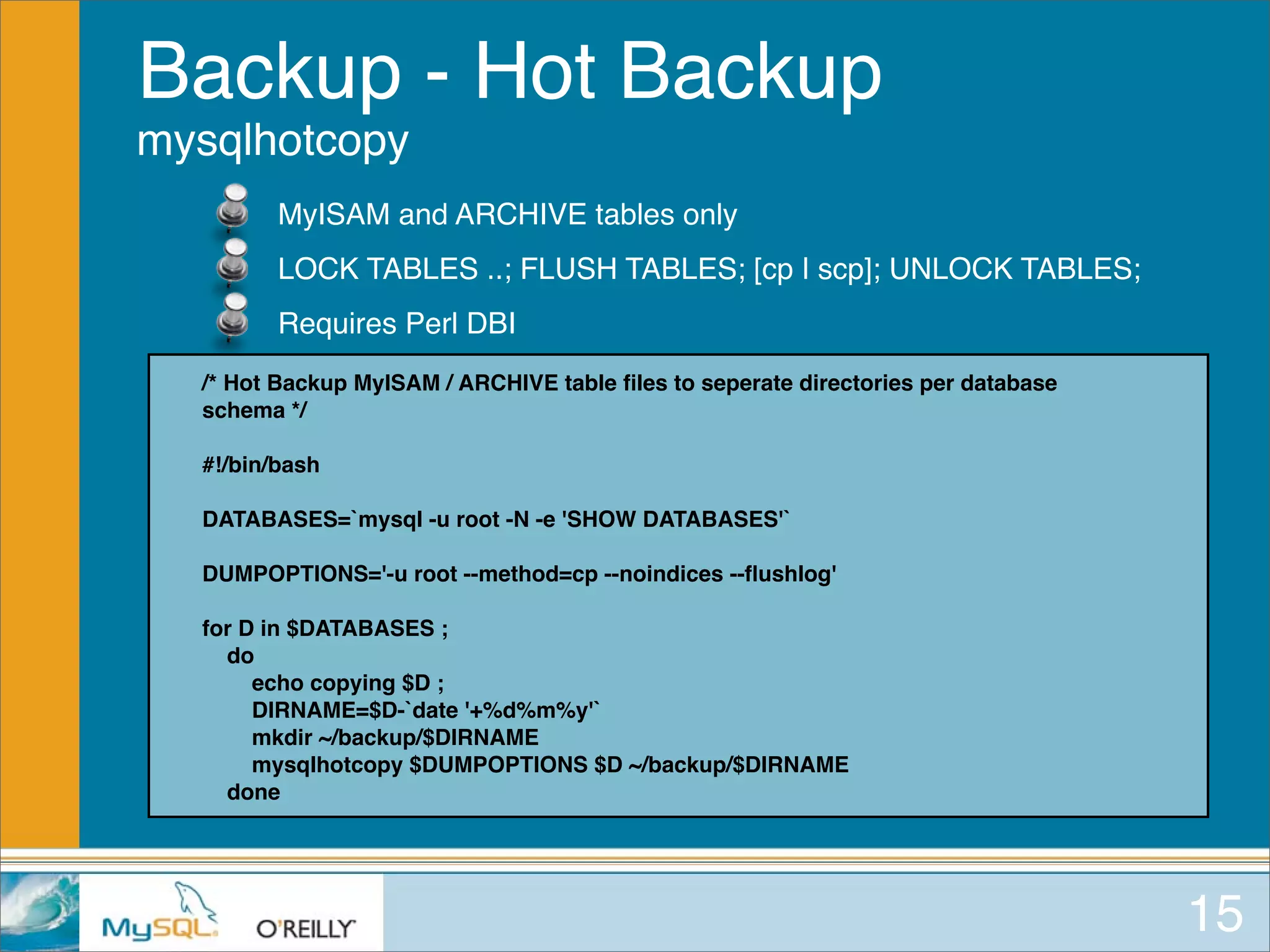 MySQL for Oracle DBAs