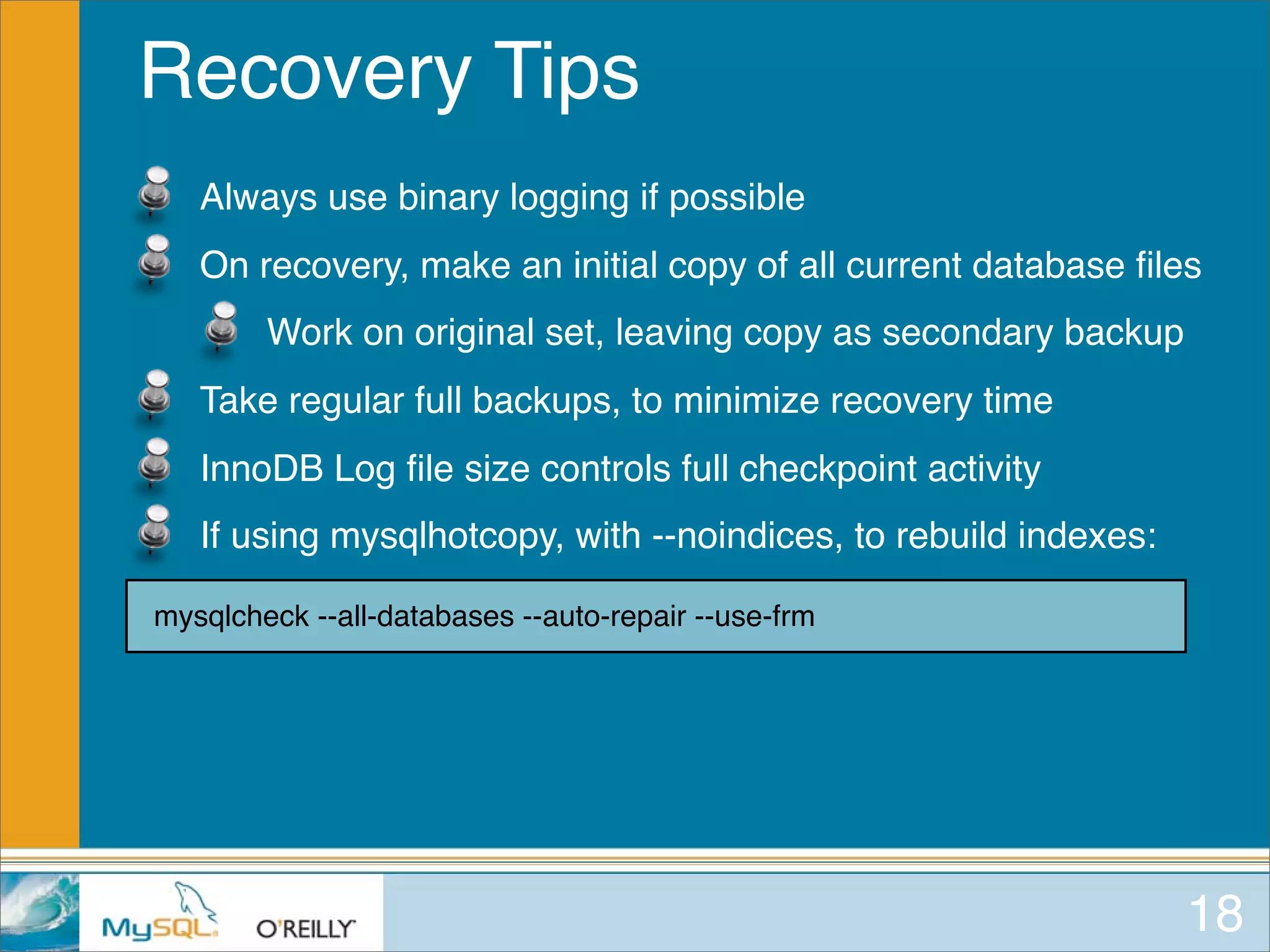 MySQL for Oracle DBAs