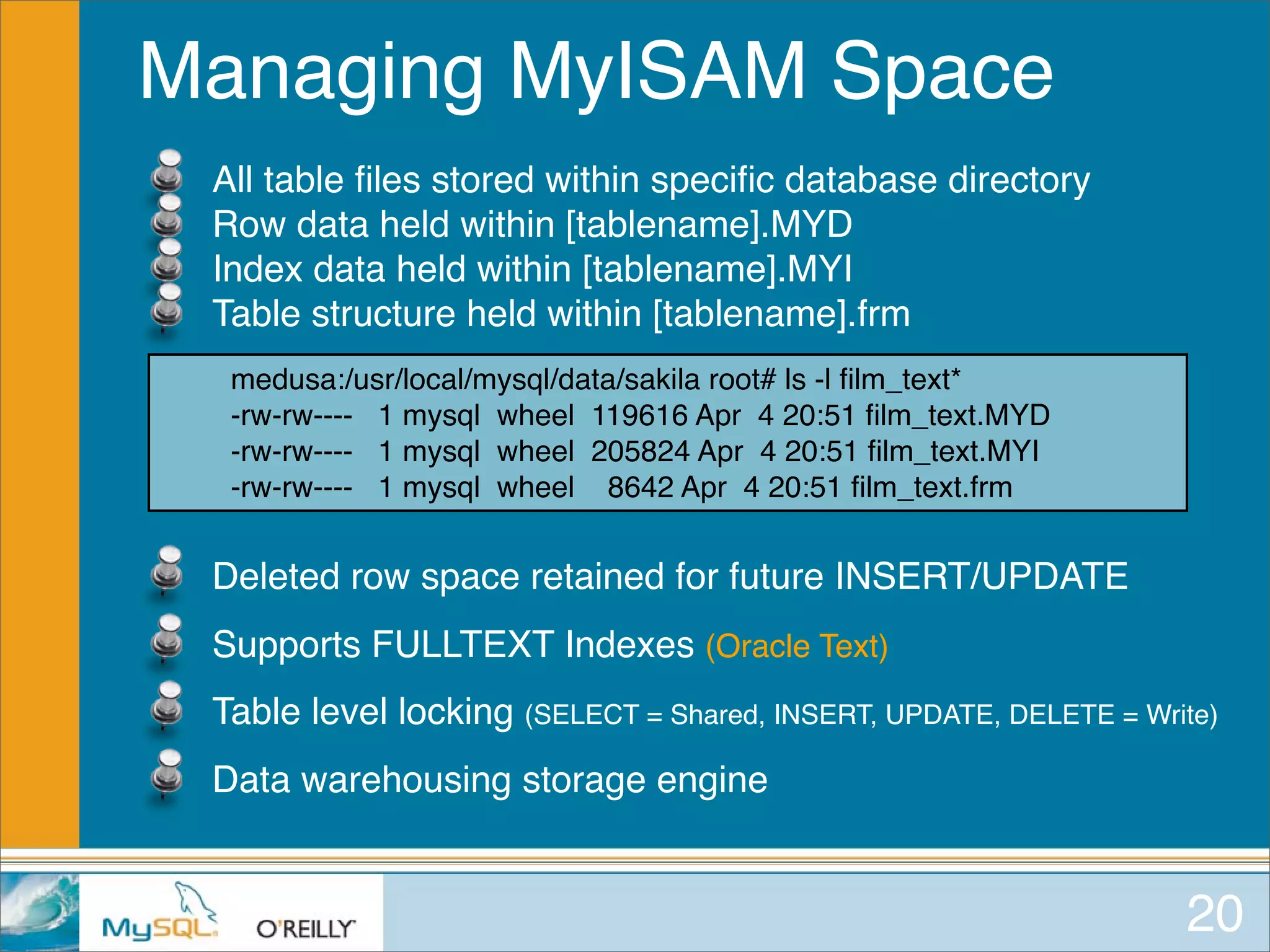 MySQL for Oracle DBAs