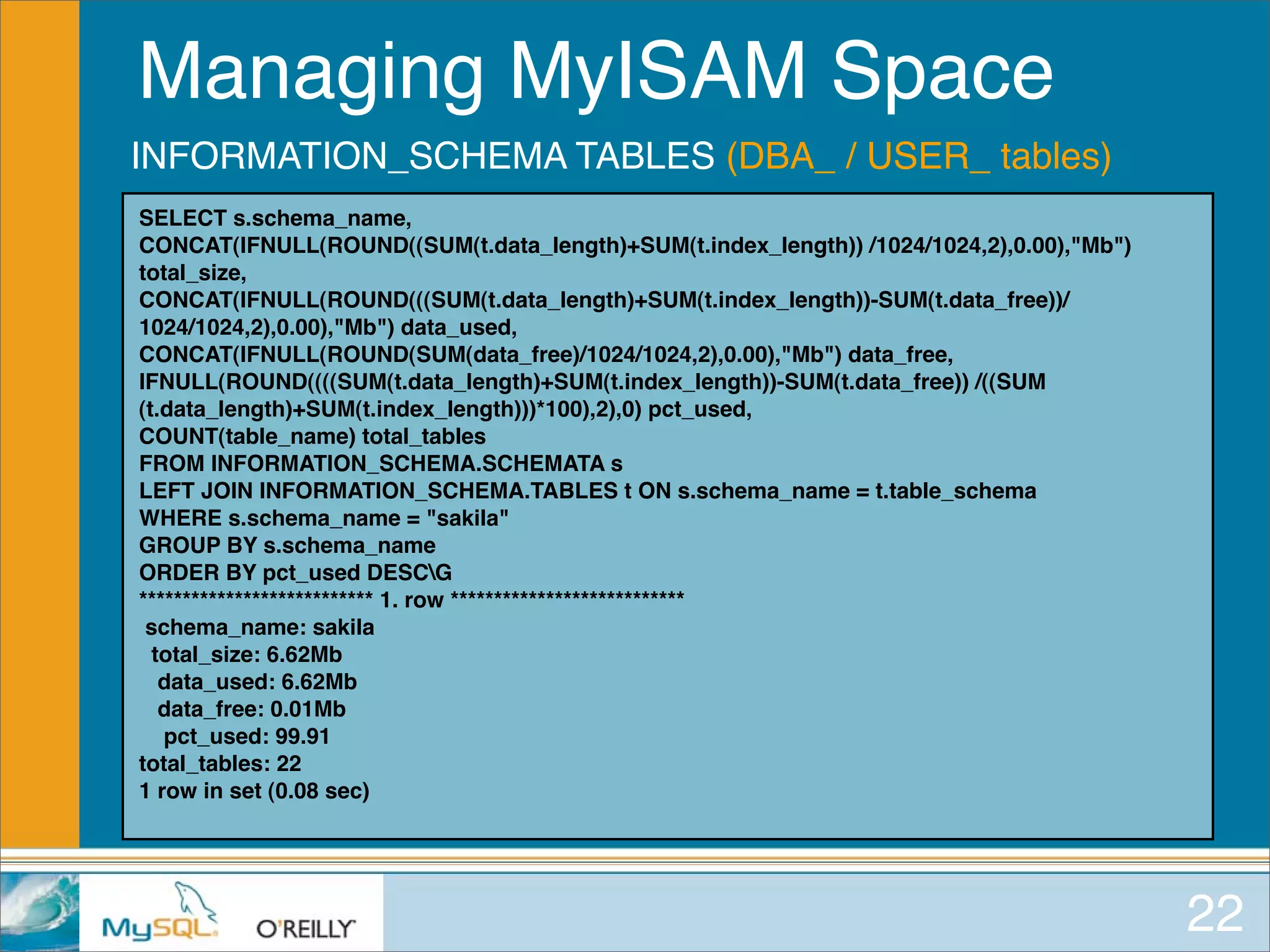 MySQL for Oracle DBAs