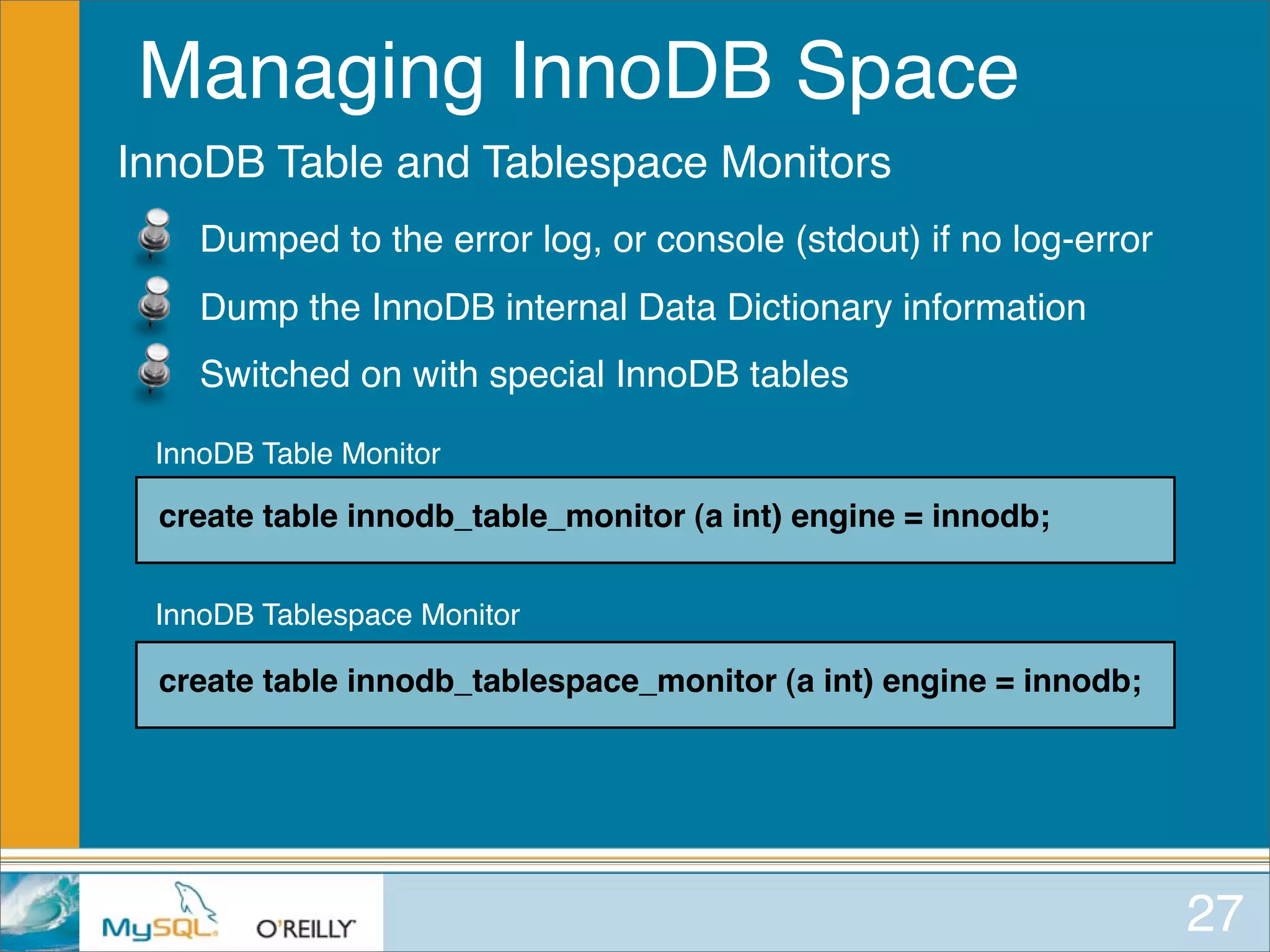 MySQL for Oracle DBAs