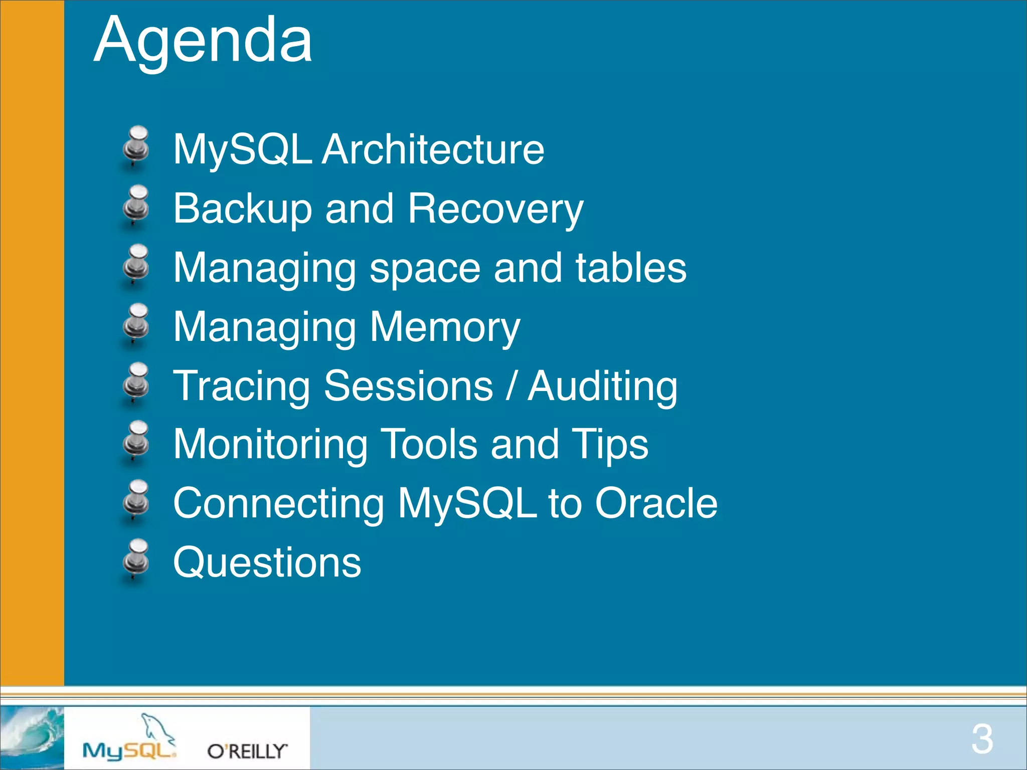 MySQL for Oracle DBAs