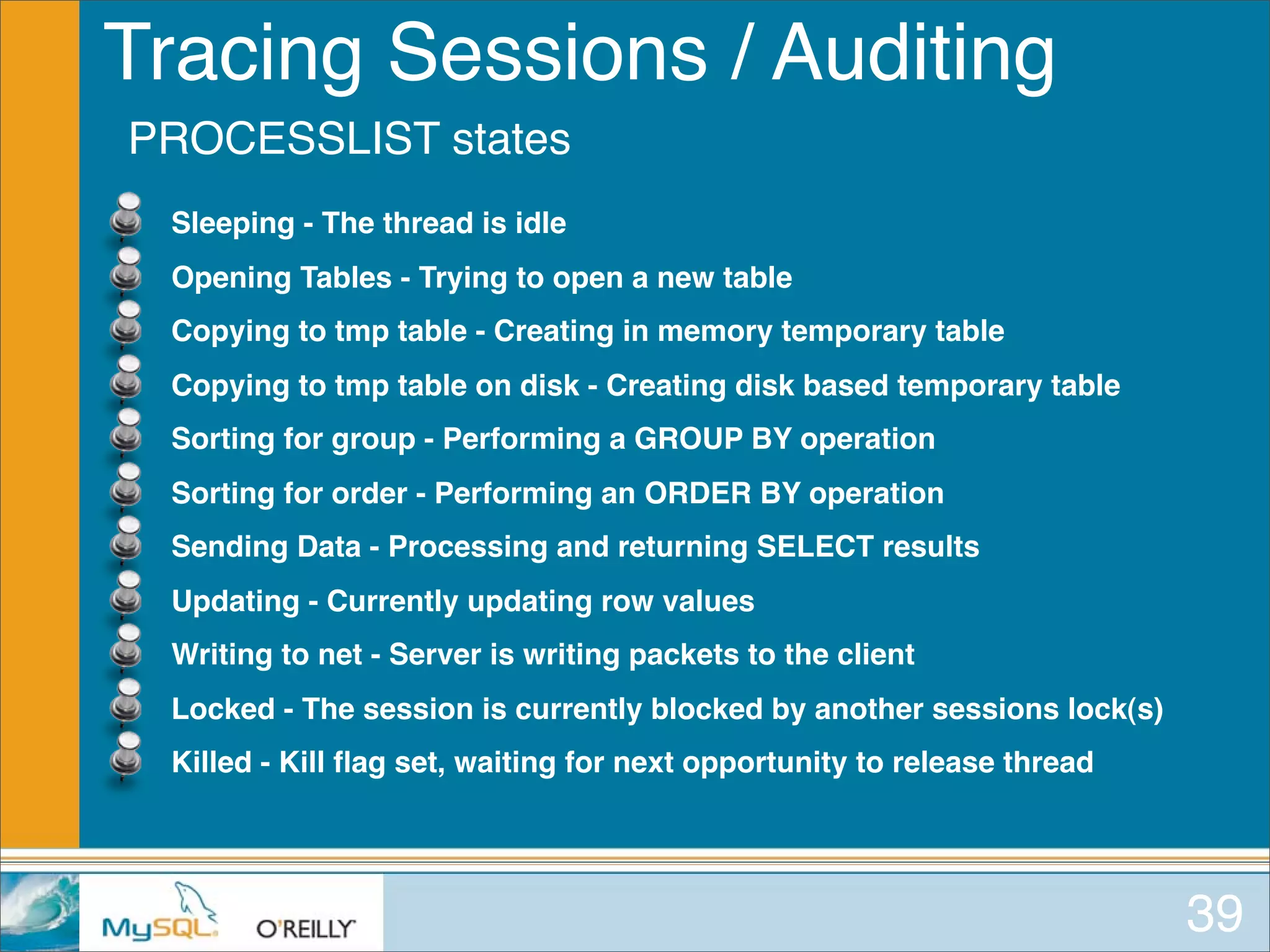 MySQL for Oracle DBAs