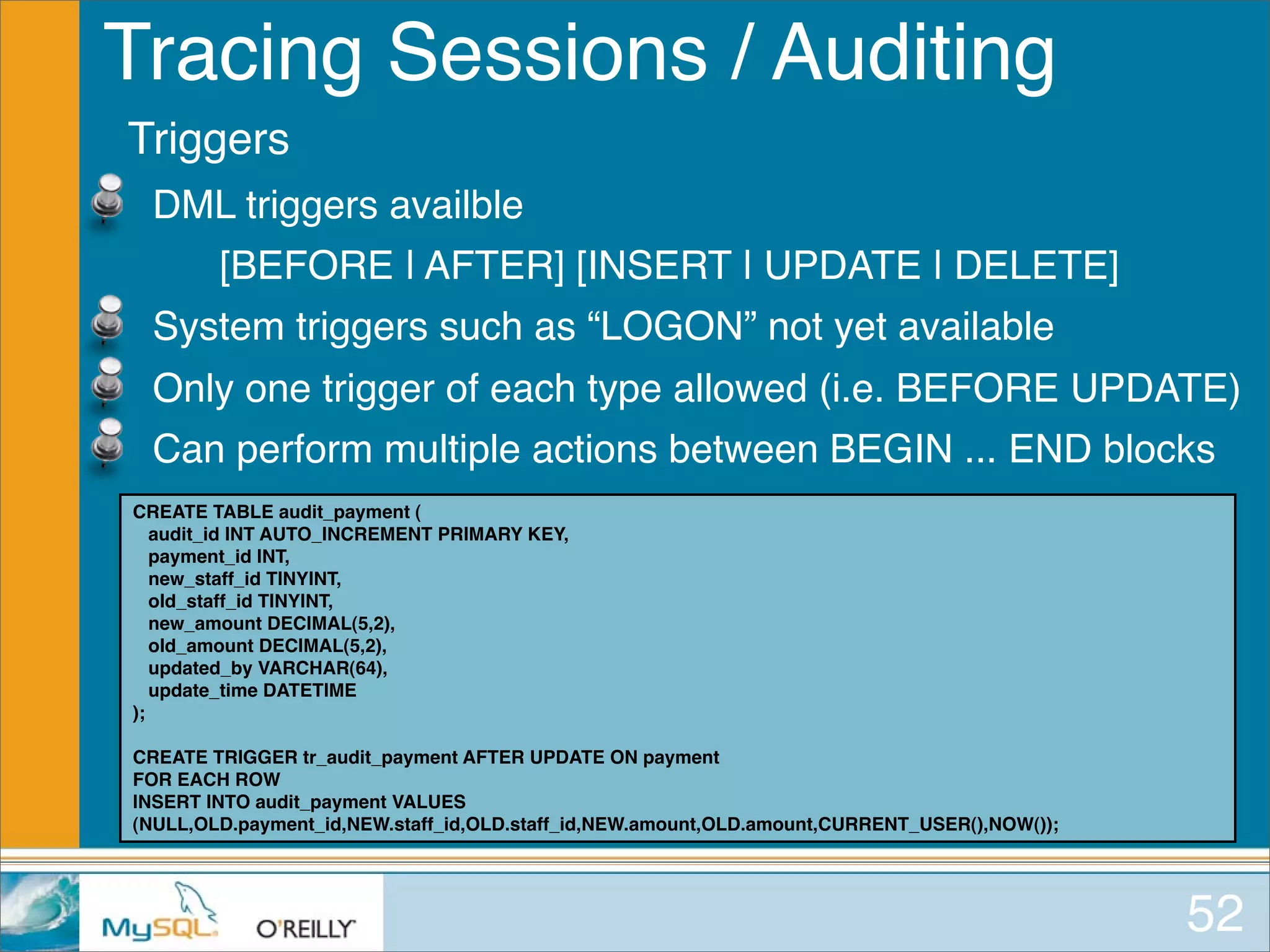 MySQL for Oracle DBAs