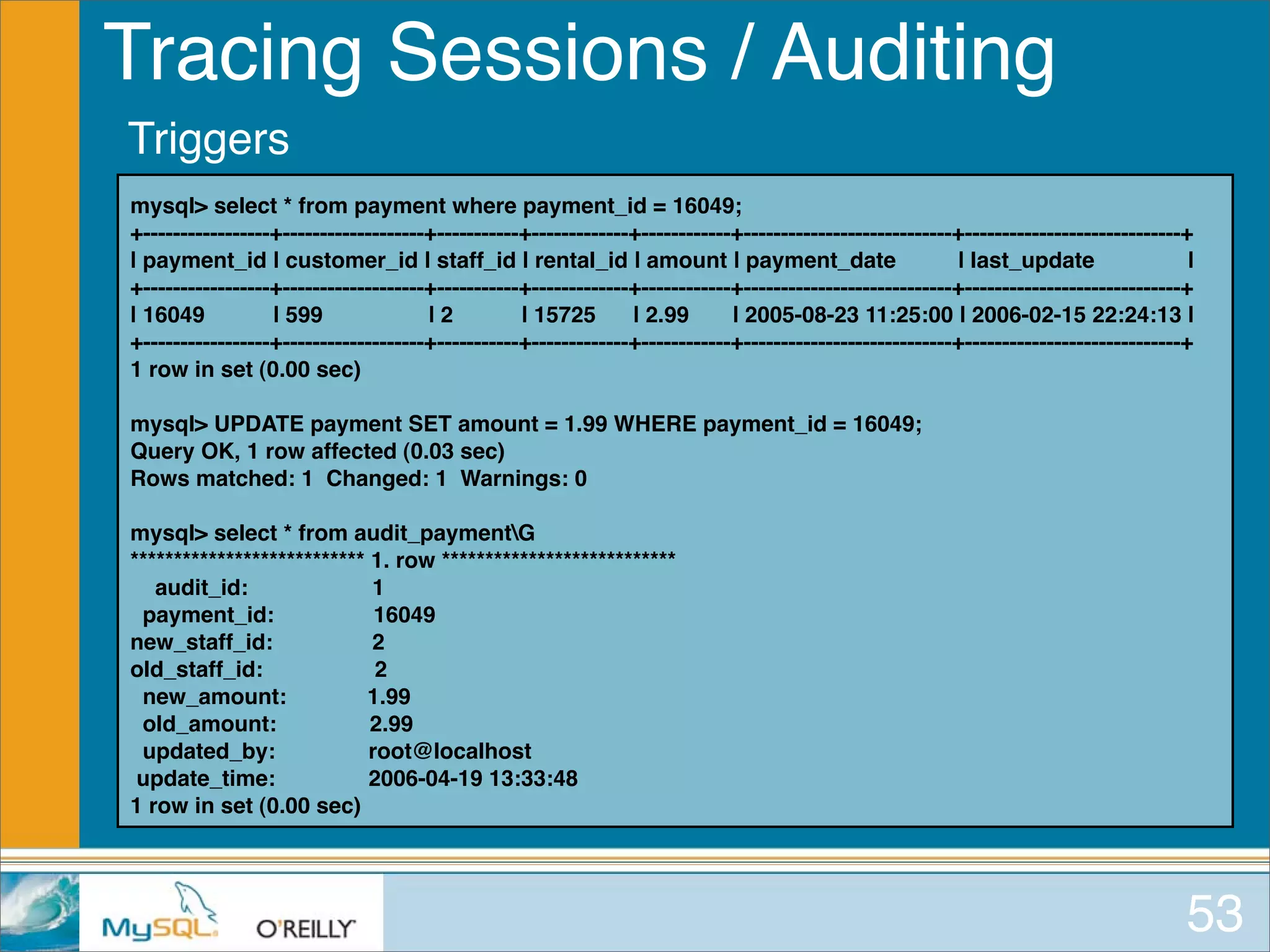 MySQL for Oracle DBAs