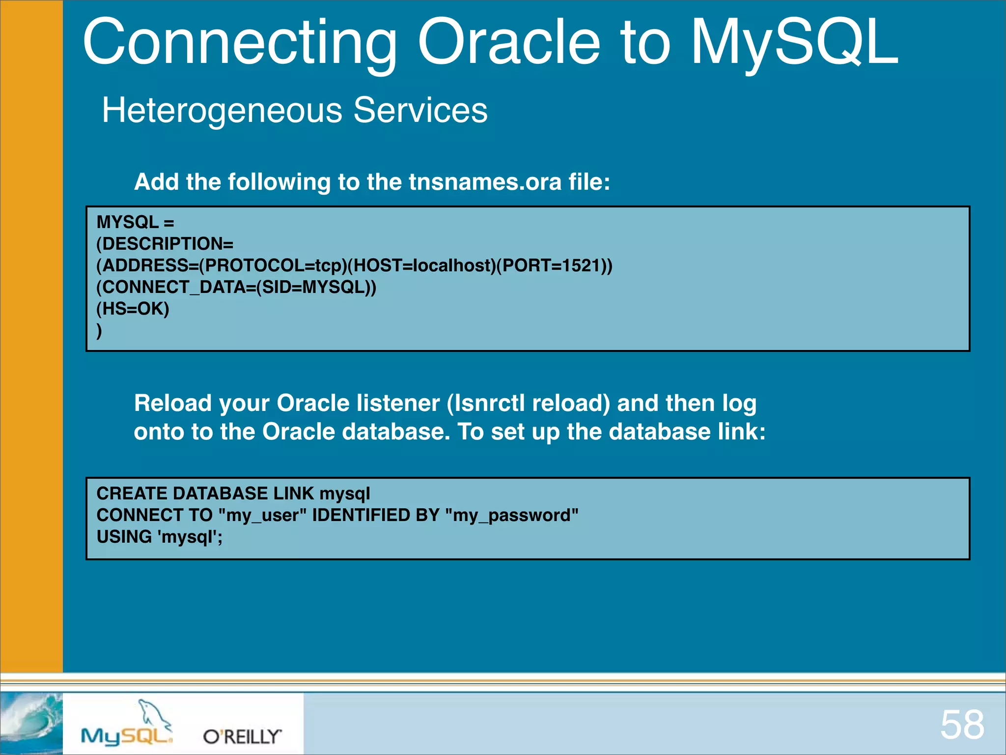 MySQL for Oracle DBAs