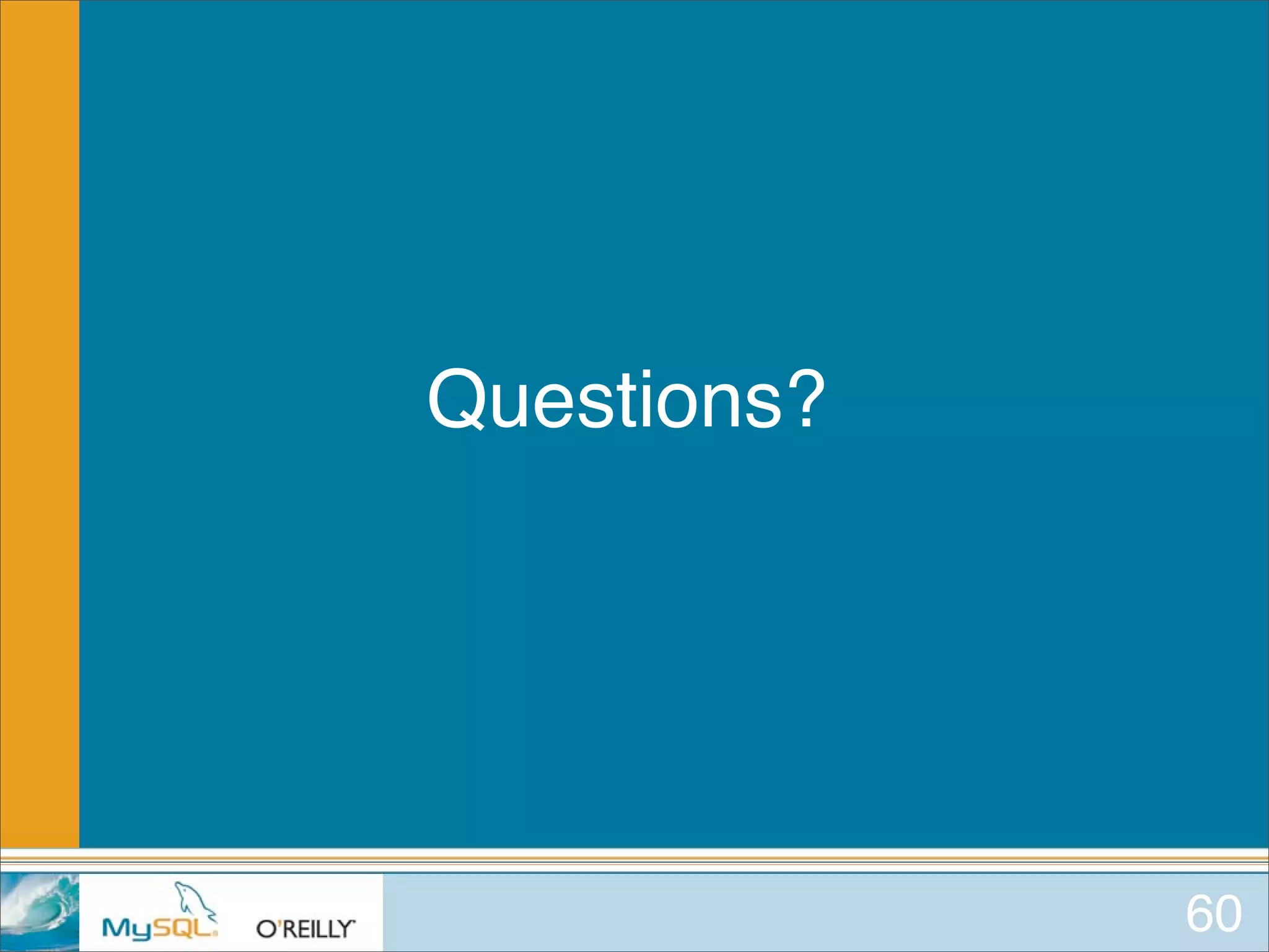 MySQL for Oracle DBAs