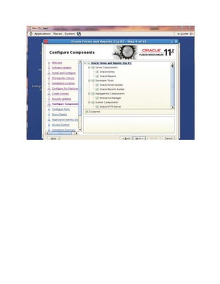 Oracle forms and reports 11g installation on linux
