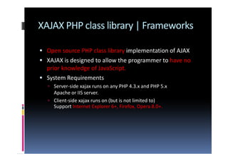 PHP on AJAX