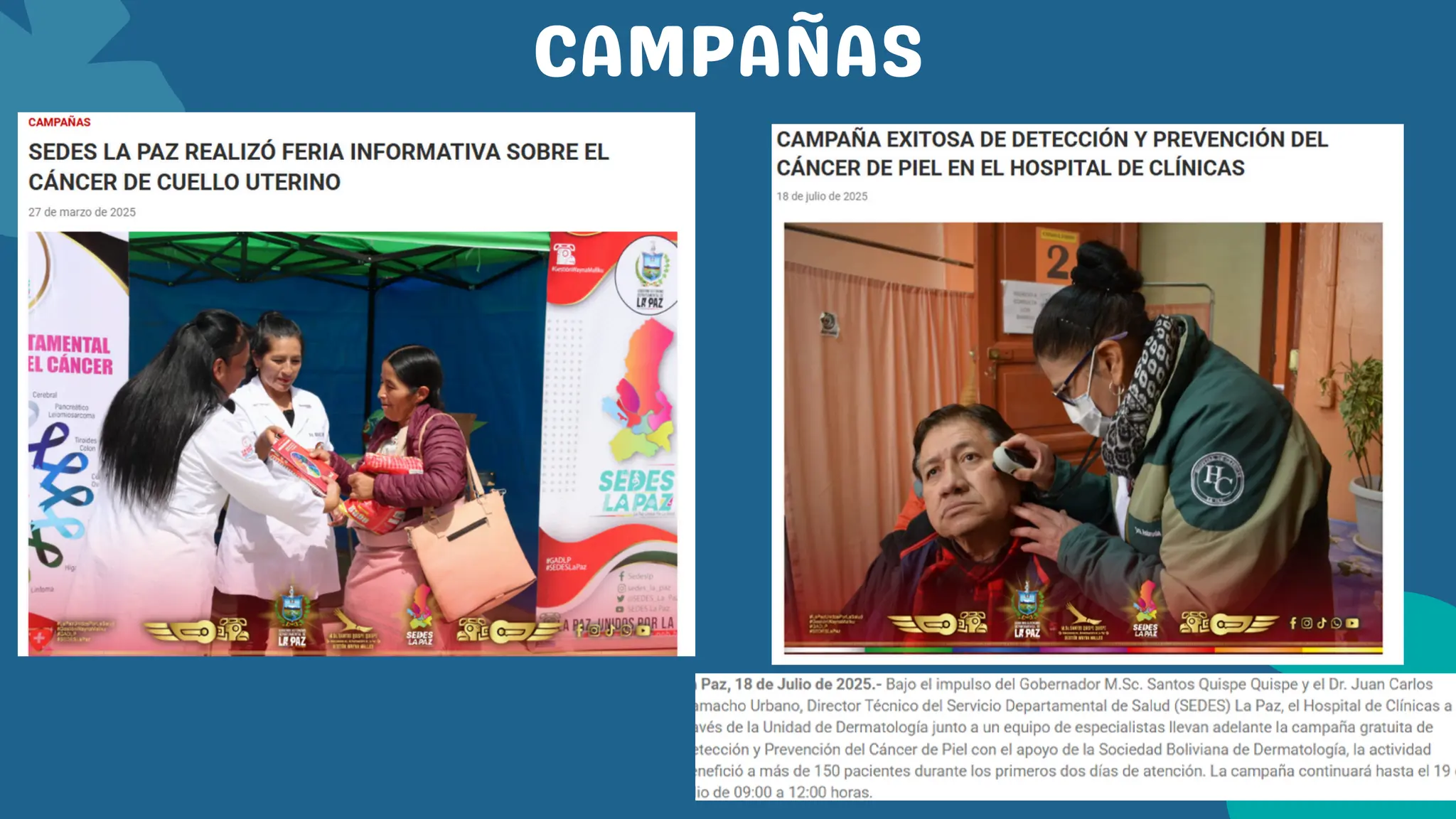 CAMPAÑAS
 