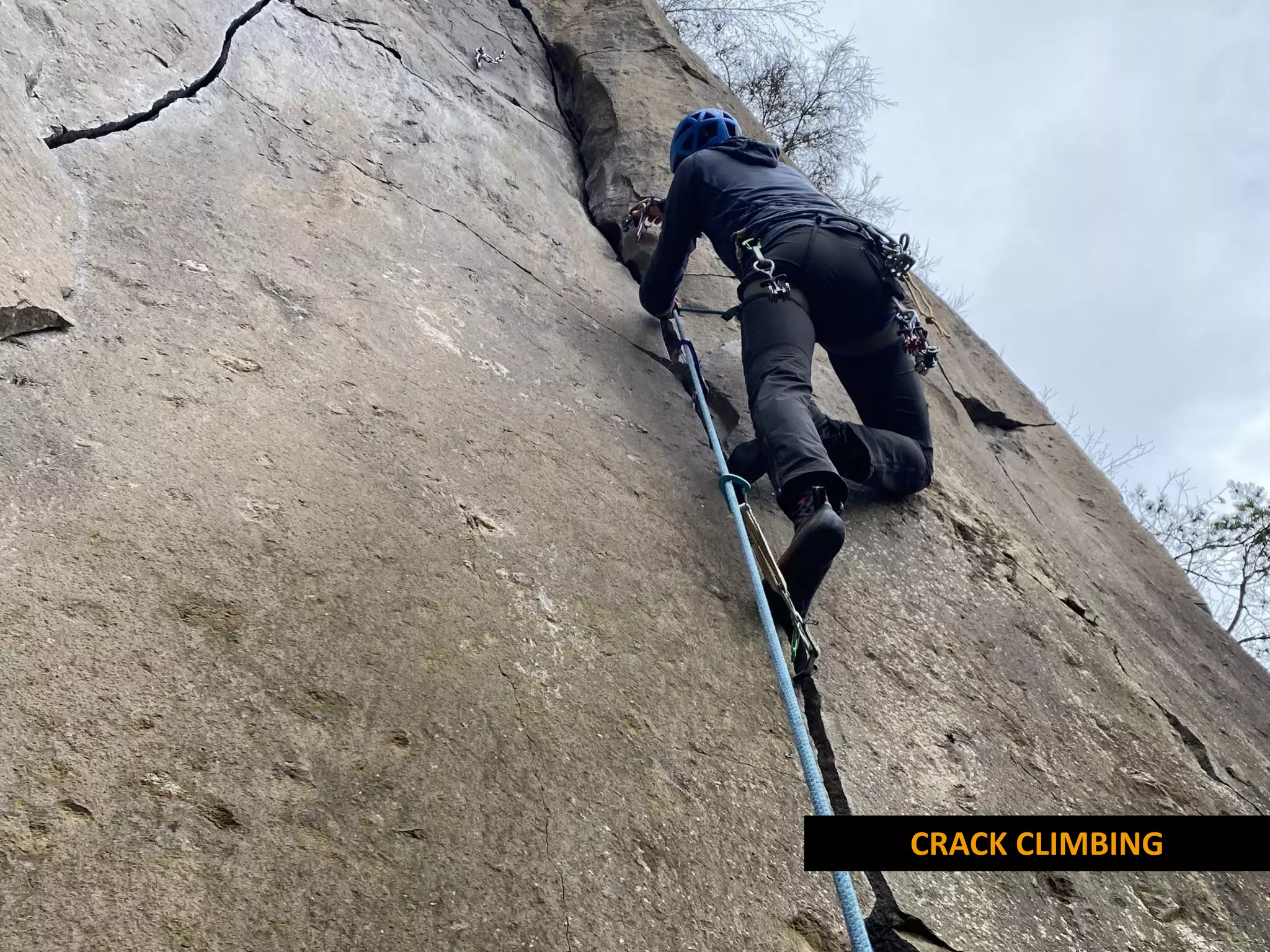 CRACK CLIMBING
 