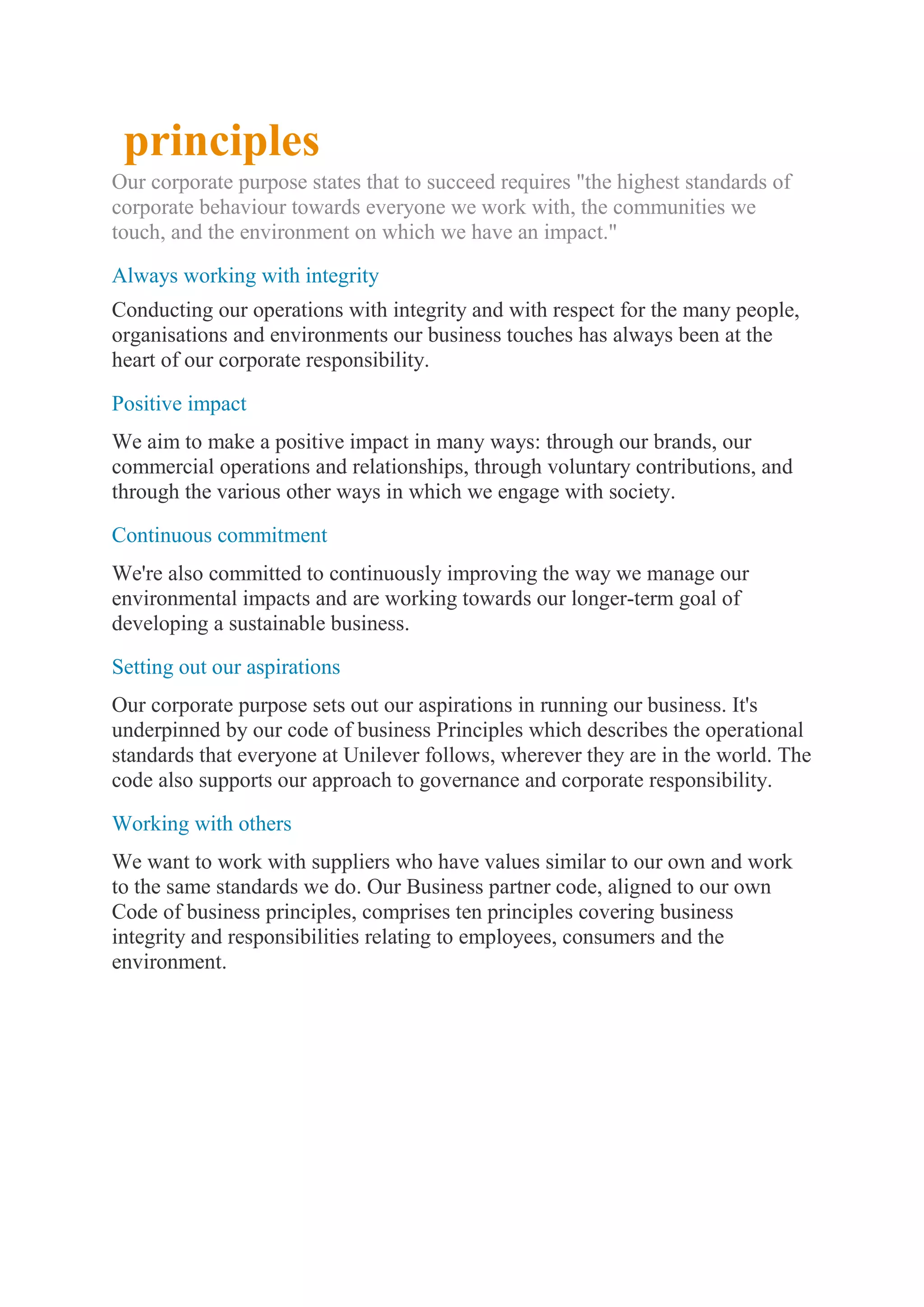 Project on hul (final)