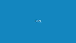 www.edureka.co/pythonEDUREKA PYTHON CERTIFICATION TRAINING
Lists
 
