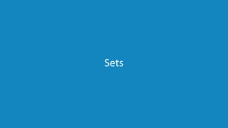 www.edureka.co/pythonEDUREKA PYTHON CERTIFICATION TRAINING
Sets
 