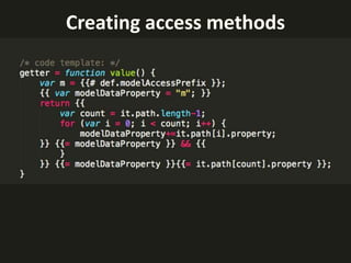 Creating access methods 
 