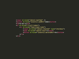 Reactive JavaScript framework Milo.js
