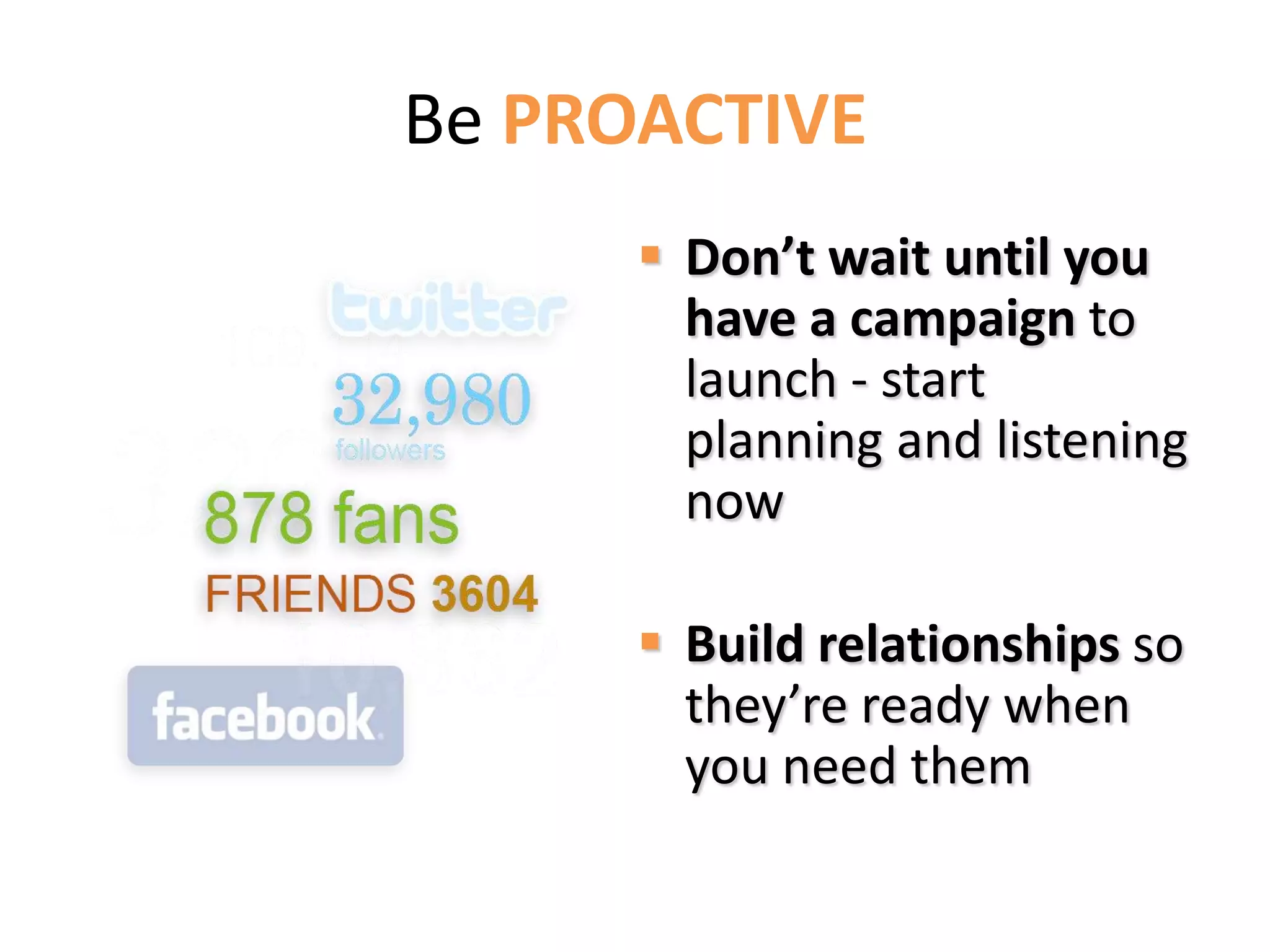 Become trusted source of information 