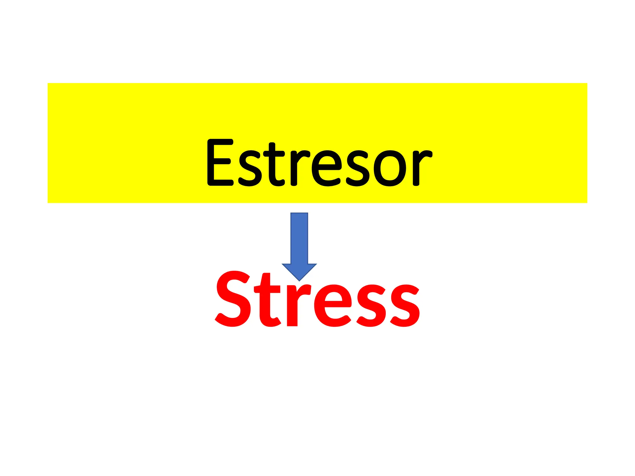 Estresor
Stress
 