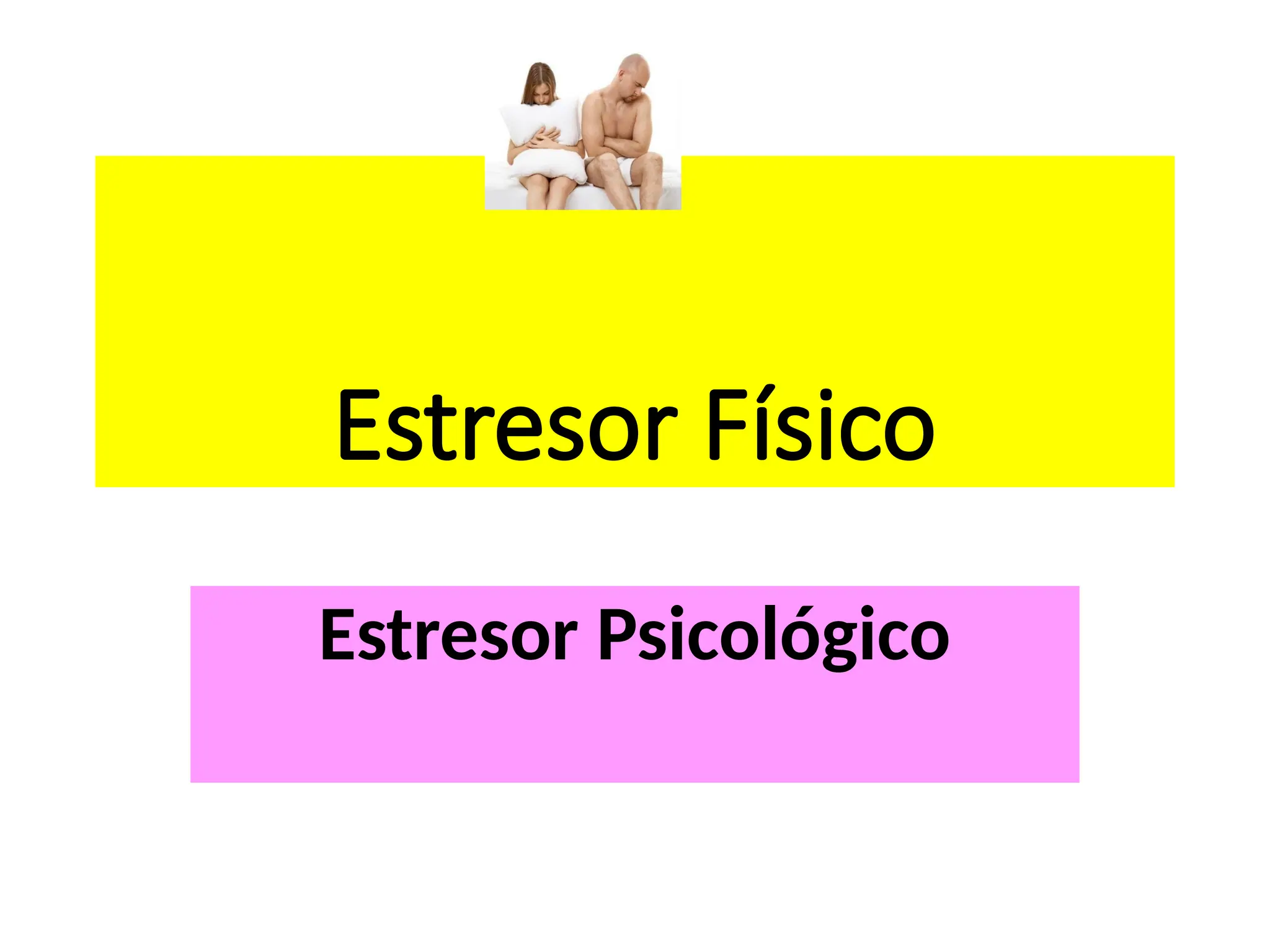 Estresor Físico
Estresor Psicológico
 