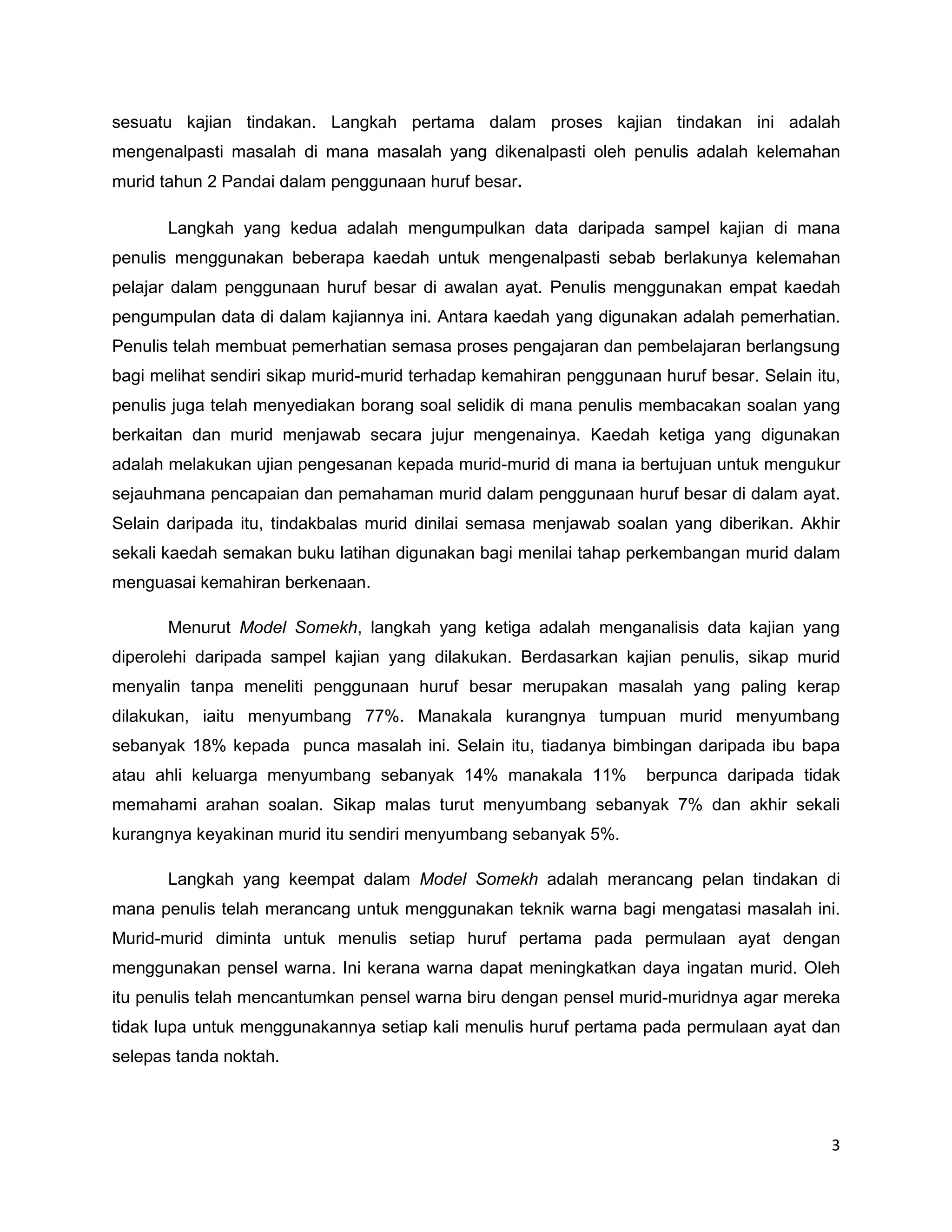 Tugasan 1:Ulasan kajian tindakan