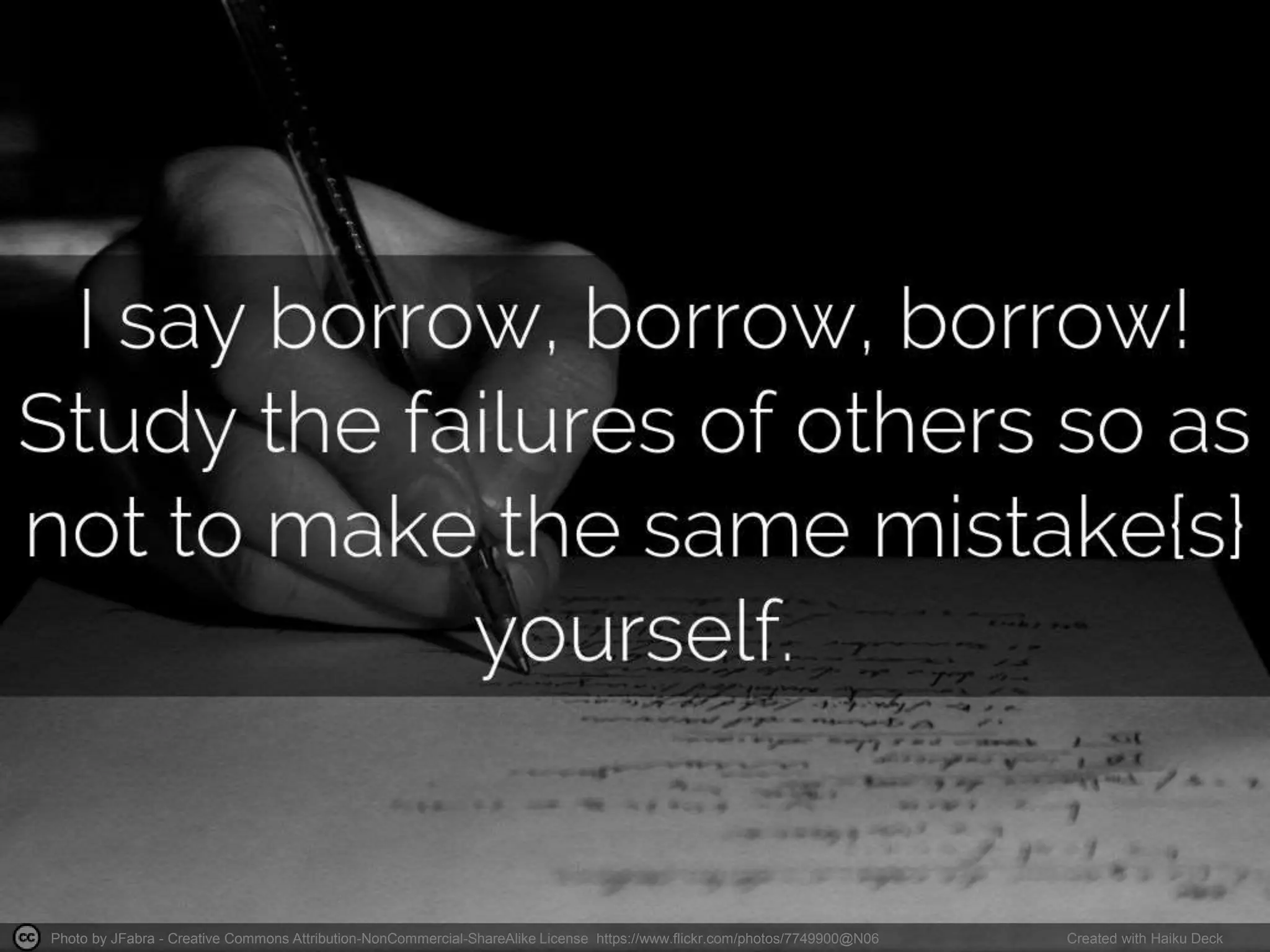 Photo by JFabra - Creative Commons Attribution-NonCommercial-ShareAlike License https://www.flickr.com/photos/7749900@N06 Created with Haiku Deck
 