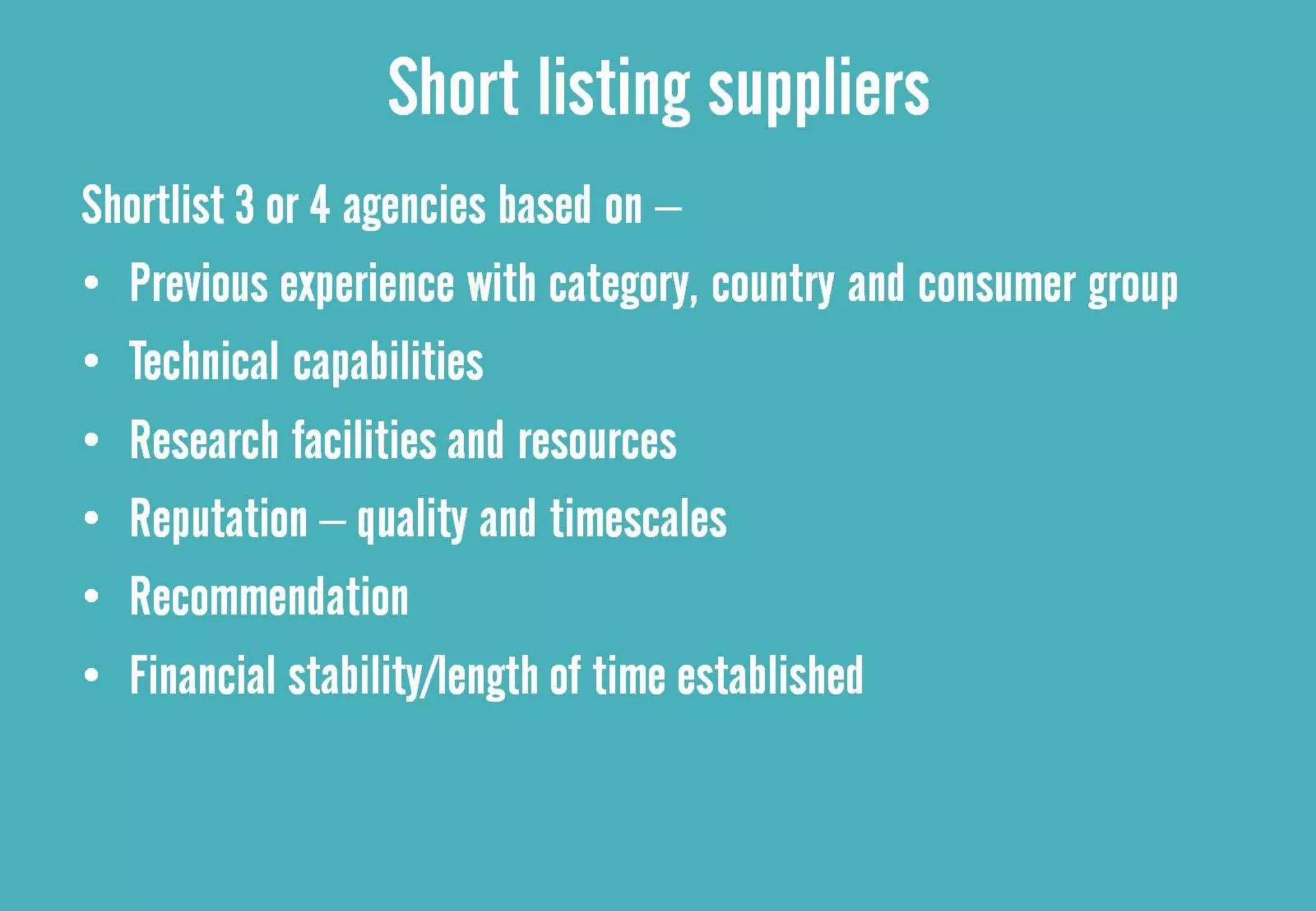 Week 11 lecture market research