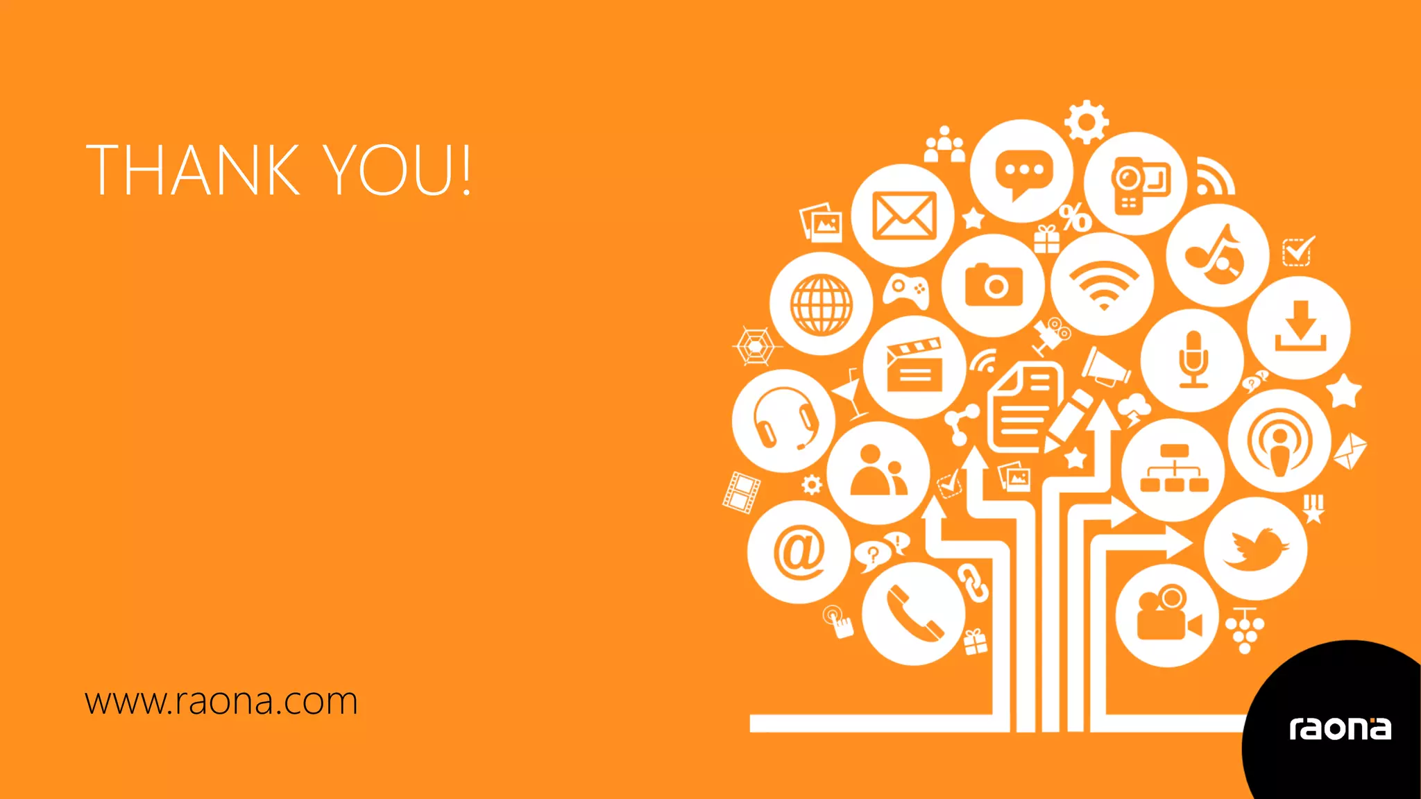 THANK YOU!
www.raona.com
 