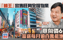 「舖王」黎永滔放售旺角全幢物業 意向價6億 富途每月逾百萬租用地舖