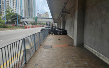 觀塘道私家車自炒毀欄撼牆  司機一度被困