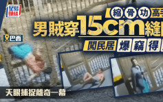 巴西贼施「缩骨功」 穿过15厘米缝隙闯民居爆窃 闭路电视拍下揭离奇真相