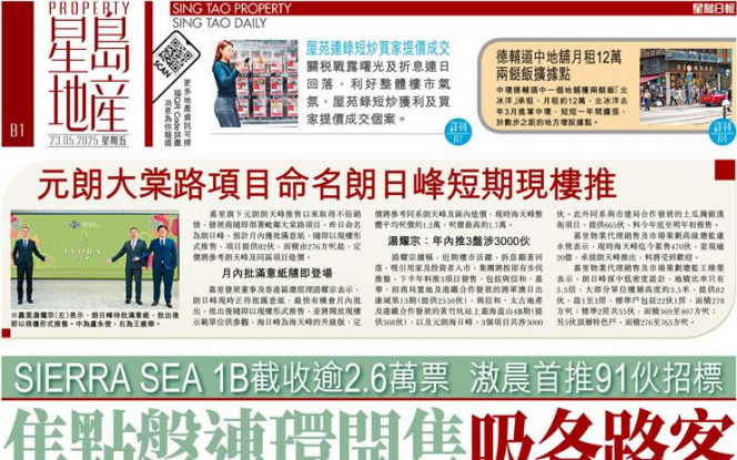 焦點盤連環開售吸各路客