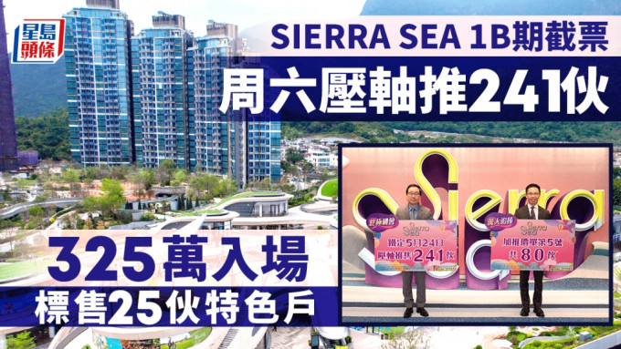 SIERRA SEA 1B截票 超額逾119倍 周六壓軸銷售241伙 325萬入場