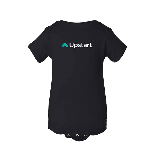 Image of Black Cotton Baby Onesie, Black / 12 Months