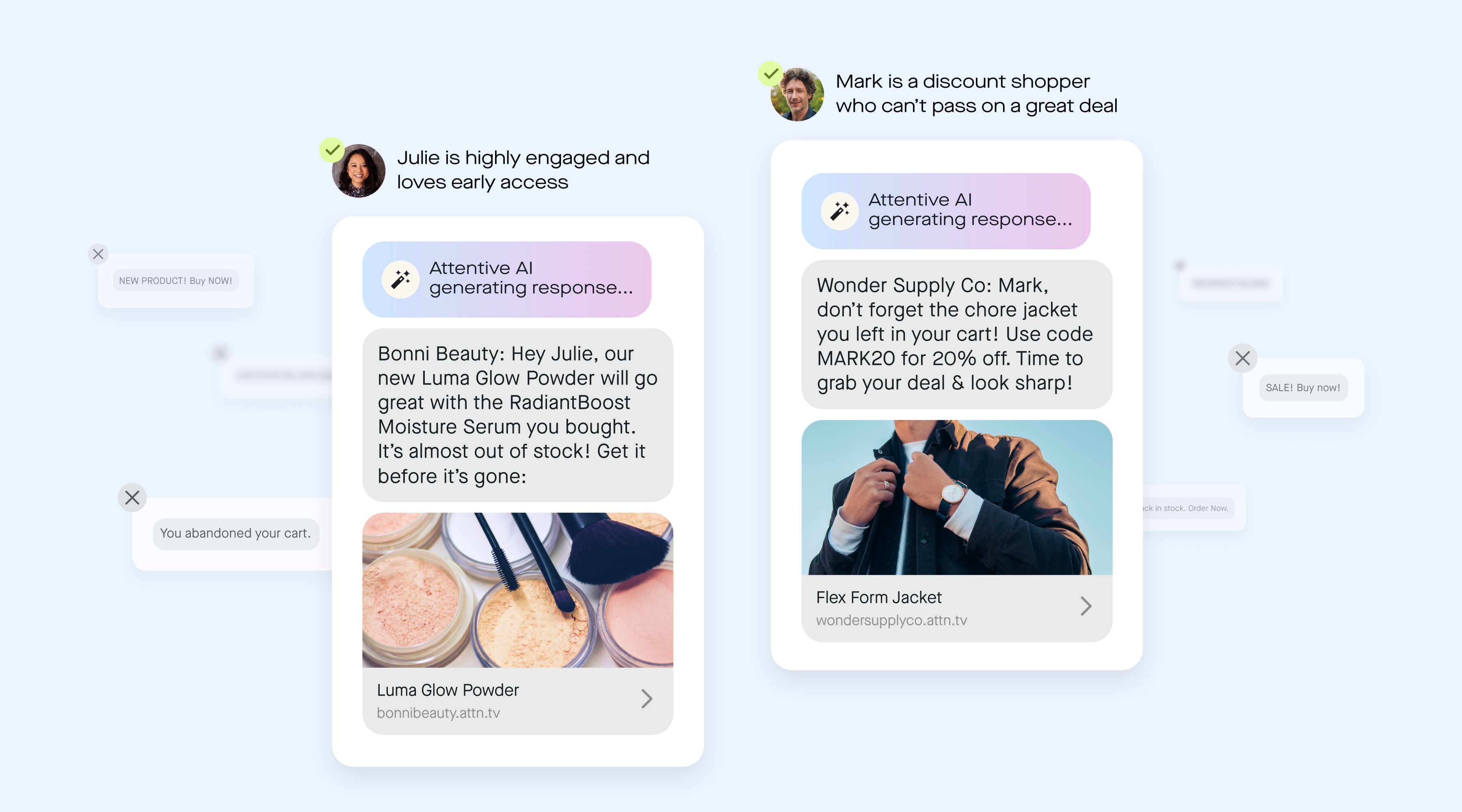 Attentive AI customer - end result Attentive AI customer - end result