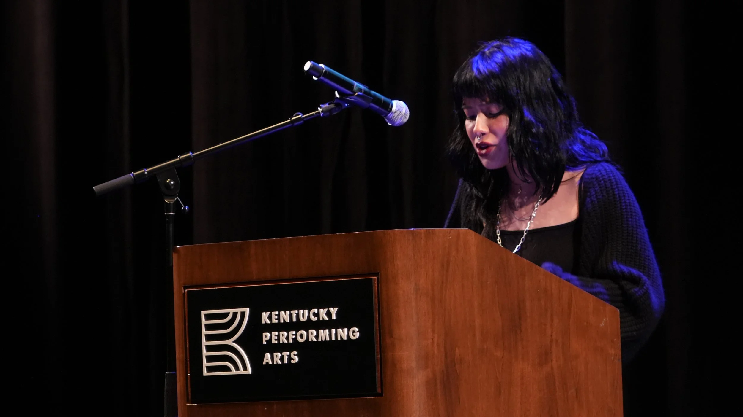 KY Youth Poet Laureate Amy Roblero-Perez, 2024. Photo by M. Tyler McDaniel.