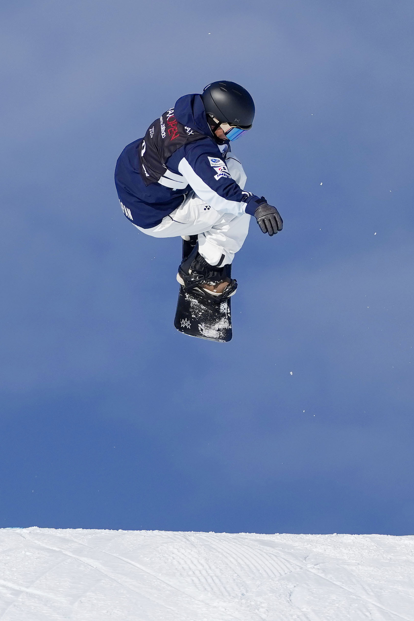 スロープスタイル男子予選2回目の木俣椋真=ラークス(共同)