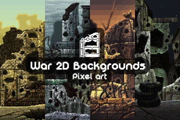Free War Pixel Art 2D Backgrounds Free War Pixel Art 2D Backgrounds