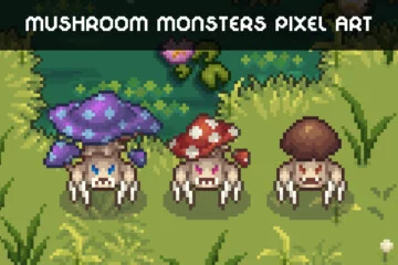 Top-Down Pixel Mushroom Sprite Pack Top-Down Pixel Mushroom Sprite Pack