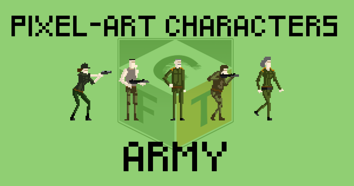 Pixel-Art Characters - Army