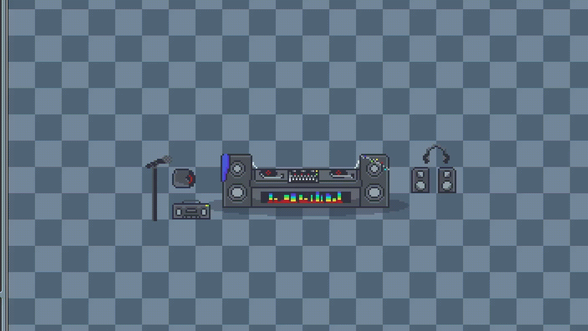 DJ pixel art Set