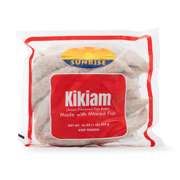 Sunrise Kikiam (Asian Flavored Fish Rolls), Frozen 1 lb