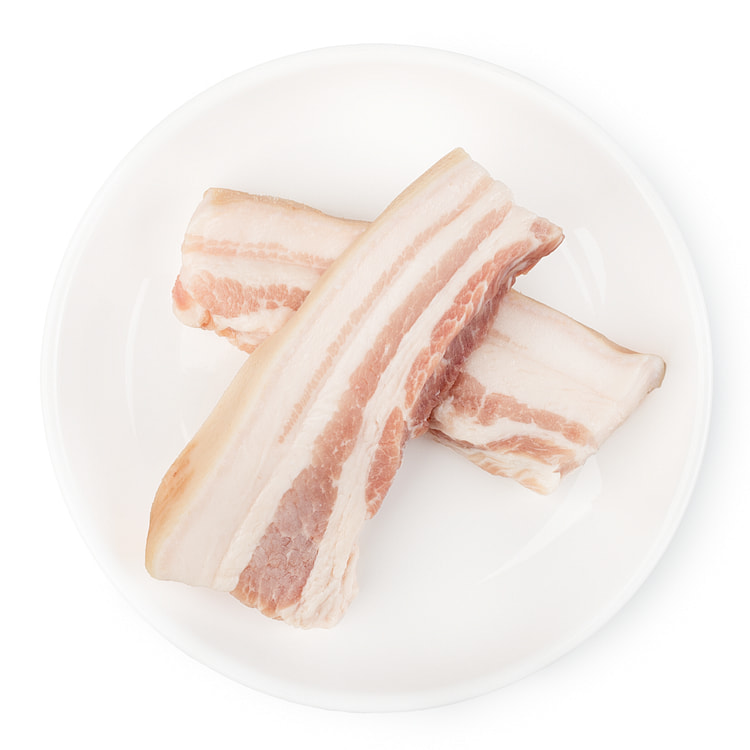 Pork Belly Skin On, Boneless,Frozen 1.5 lb