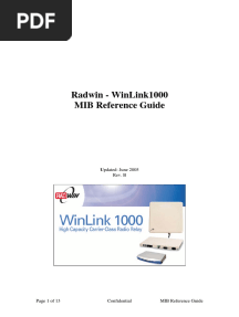 Radwin Mib Reference