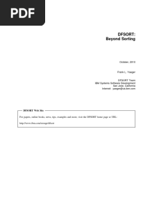 Mainframe - DF SORT - Beyond Sorting