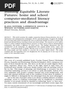 Building Equitable Literate Natures