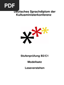 Modellsatz B2-C1 LV Aufgaben Und Texte