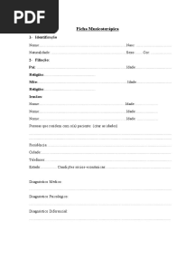 Ficha Musicoterápica