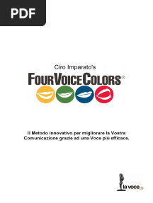 Scheda Metodo FourVoiceColors Di Ciro Imparato