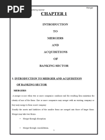 Mergers and Acquisition