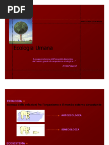 Ecologia Umana